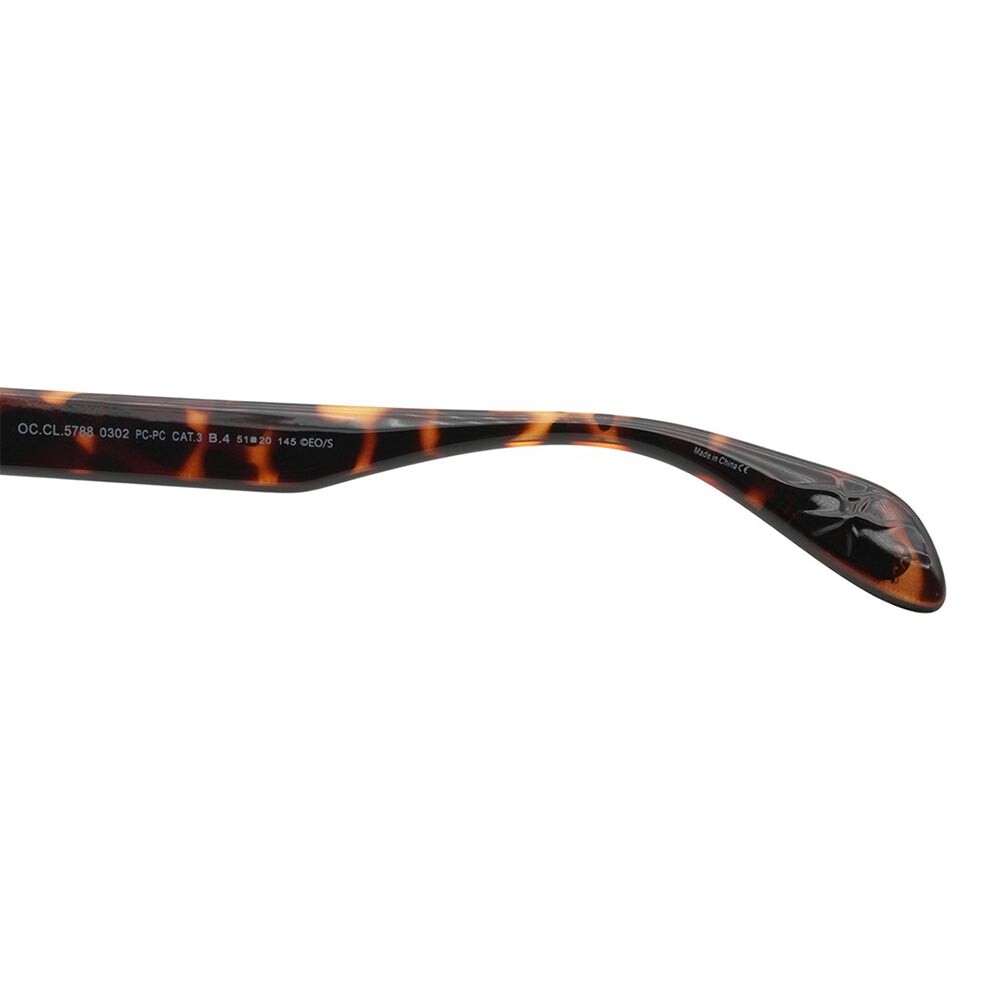 Lentes De Sol One Piece Cuadrado De Policarbonato Caramelo/Marrón
