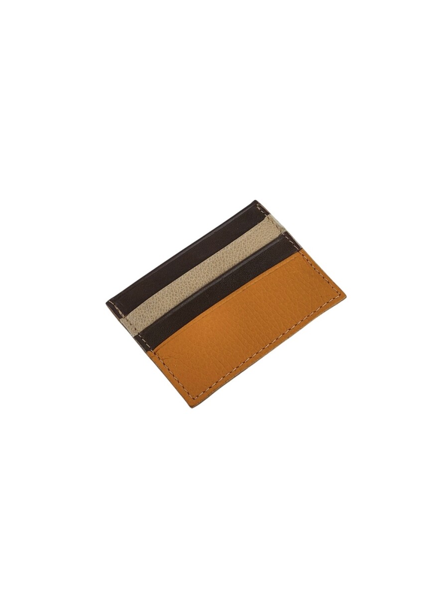 Tarjetero Minimalista Slim en Cuero Genuino - Multicolor 