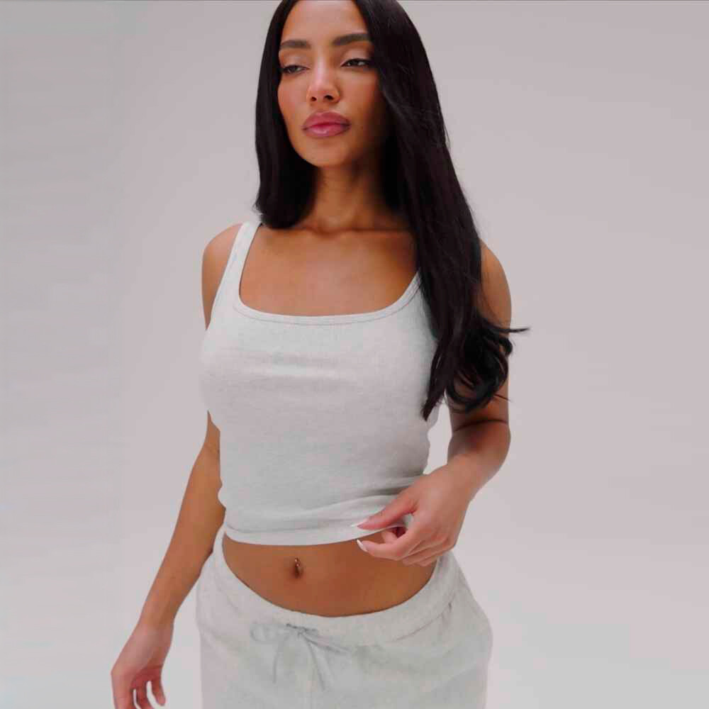 Bividi Modal Rib Cropped Bividi Mujer Desert Shadows