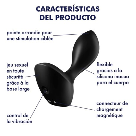 Estimulador Anal Próstata Backdoor Lover Satisfyer Negro