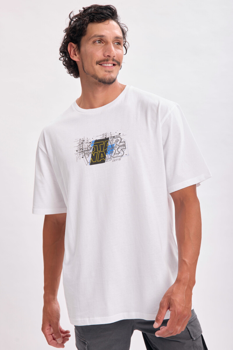 Remera oversize - Star Wars Blanco 