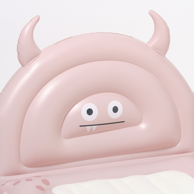 Colchón inflable para niños Monster Pink