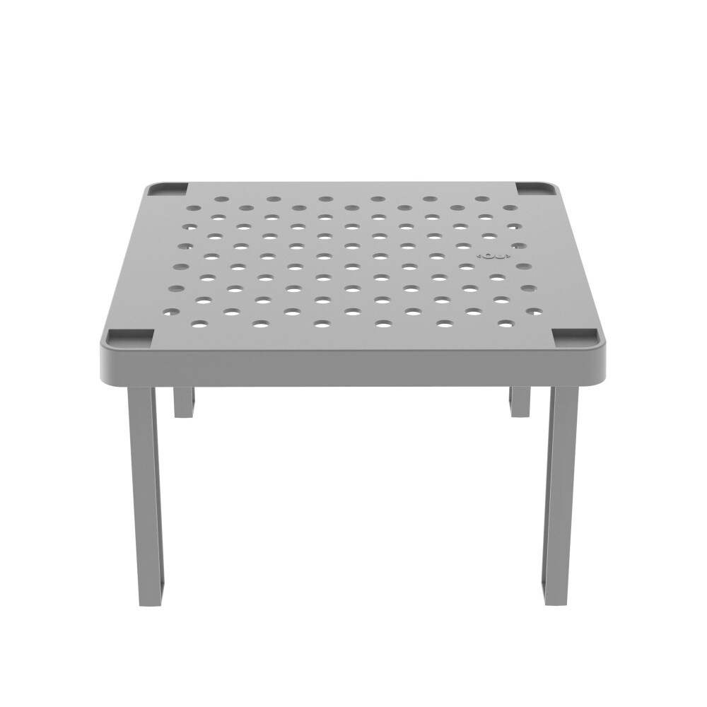 ESTANTE ORGANIZADORA PLASTICO GRIS CUADRADA