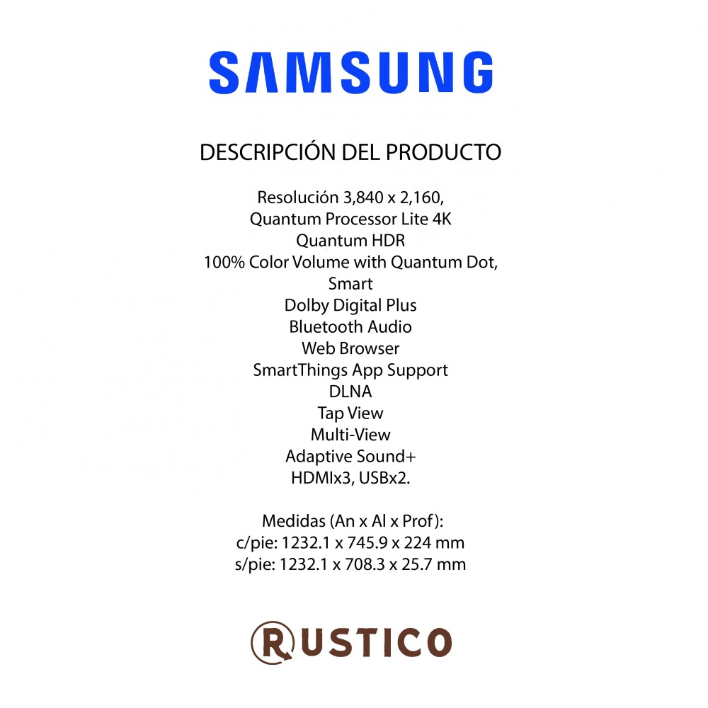 Televisor Samsung - QLED SMART TV 55" Televisor Samsung - QLED SMART TV 55"