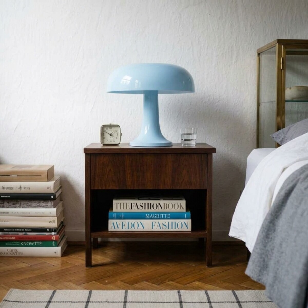Lampara de mesa inalámbrica retro Mushroom - Azul 