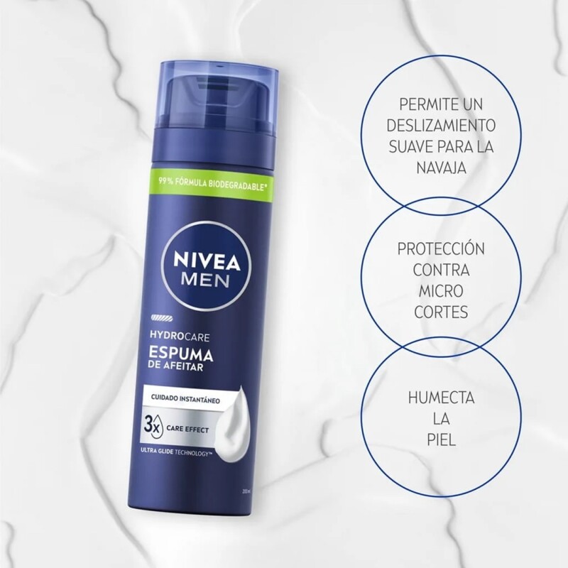 Espuma De Afeitar Nivea Men Hydrocare 200 Ml. Espuma De Afeitar Nivea Men Hydrocare 200 Ml.