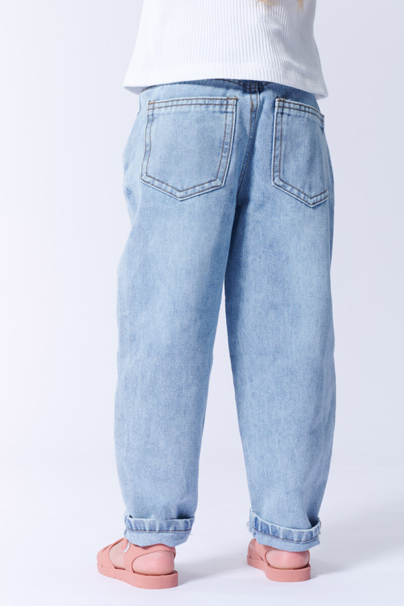 Pantalón jean slouchy Azul Claro