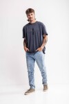 Remera oversize Rivas Gris oscuro
