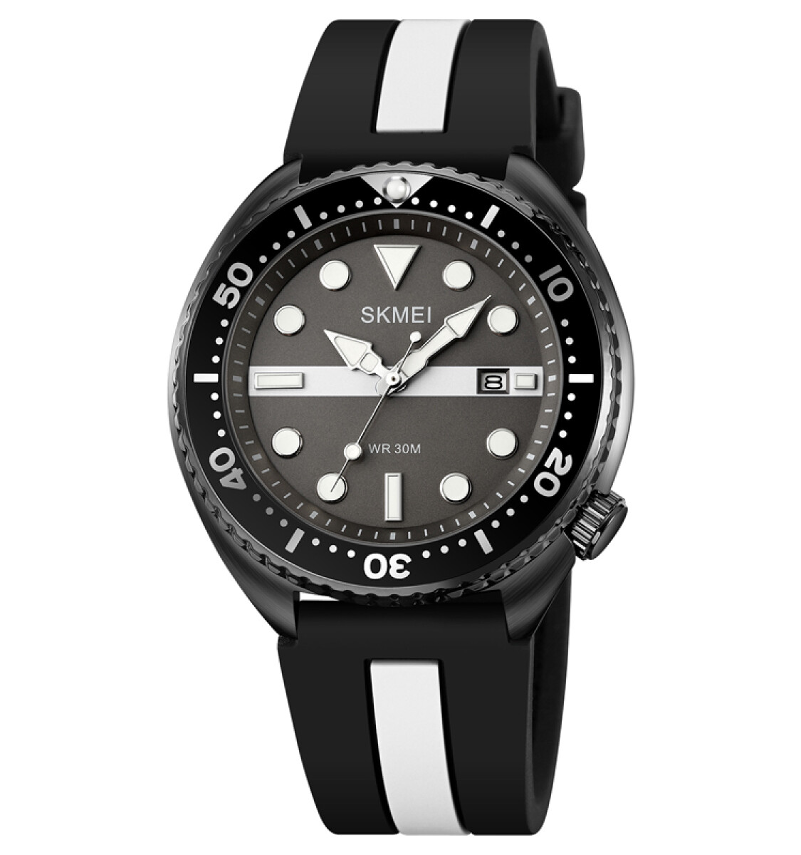 Reloj Skmei 2007WT Analógico Deportivo Hombre Negro con Blanco - Blanco 