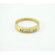 Anillo En Oro 18K, 2 Brillantes Baguette Y 3 Redondos Anillo En Oro 18K, 2 Brillantes Baguette Y 3 Redondos
