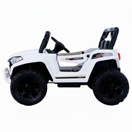 Auto Cuatriciclo A Bateria Arenero Luz Y Sonido Blanco