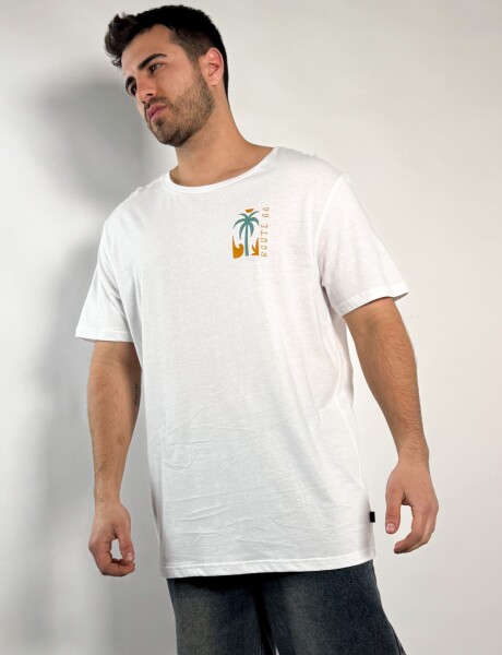 Remera oversize con estampa Mayer Blanco