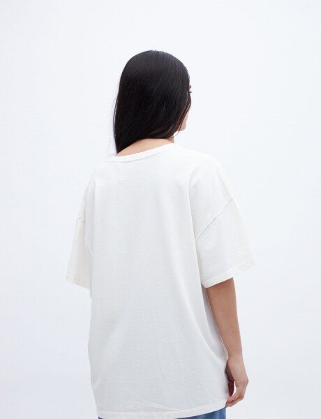 Remera Raven Off white