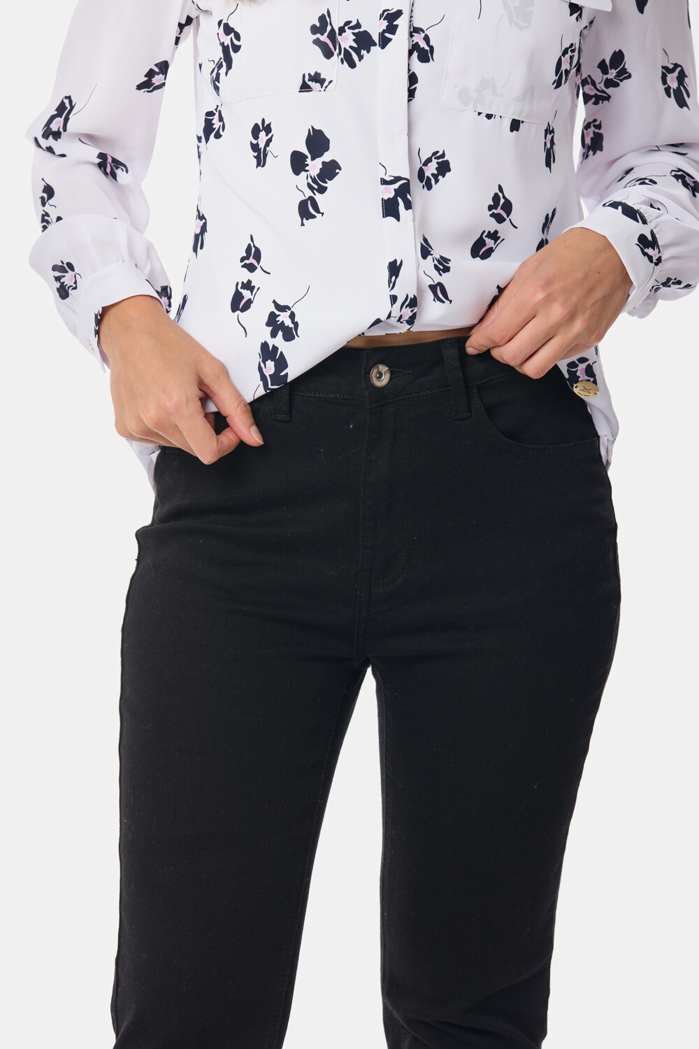 PANTALÓN DE JEAN SKINNY Negro