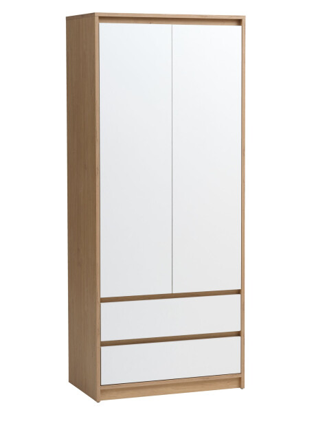 Armario BILLUND 80x193 blanco/roble Armario BILLUND 80x193 blanco/roble