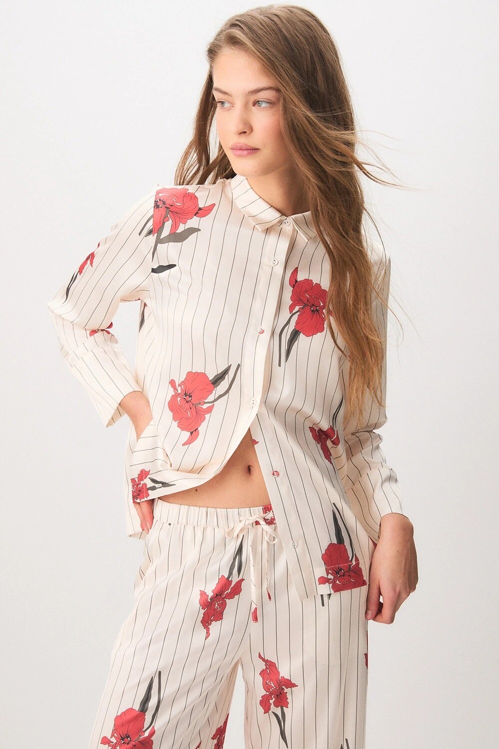 Pijama FLOWER Off White