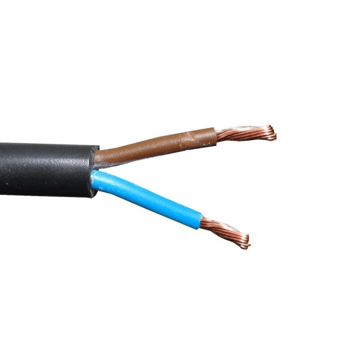 Cable bajo goma negro 2x2mm² - rollo de 30 mts. - ELE06814 