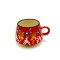Taza de té de cerámica artesanal Roja