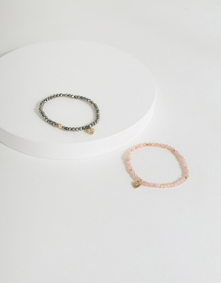 Pulseras Elásticas Sets Canutillos Set De Pulseras Elásticas Color - Combinacion Tricolor