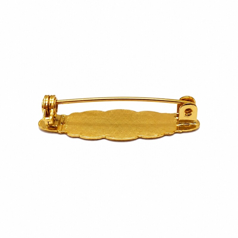 Prendedor almendra - Oro bajo - PRE000001 sinpiedra
