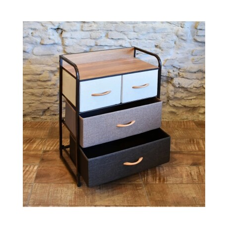 Mueble organizador 4 cajones en tela Selecta Mueble organizador 4 cajones en tela Selecta