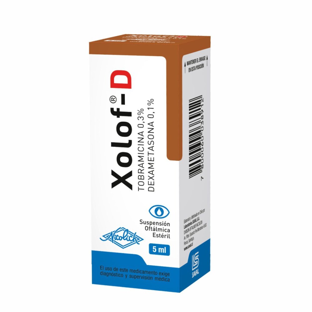 XOLOF D OFT. GOTAS CJ X 5 ML. única