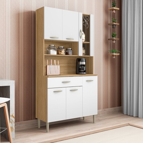 JUEGO DE COCINA MODULAR KIT MOBILIARIO MDP GOLDEN FREIJO FREIJO Y BLANCO