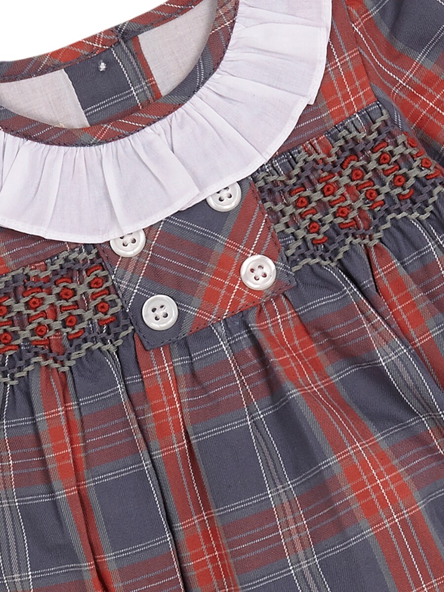 Ranita Cuadro Tartãn Azul Pato