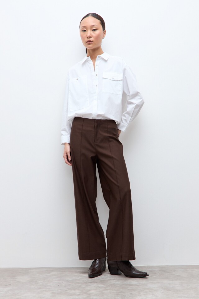 Pantalón culotte chocolate