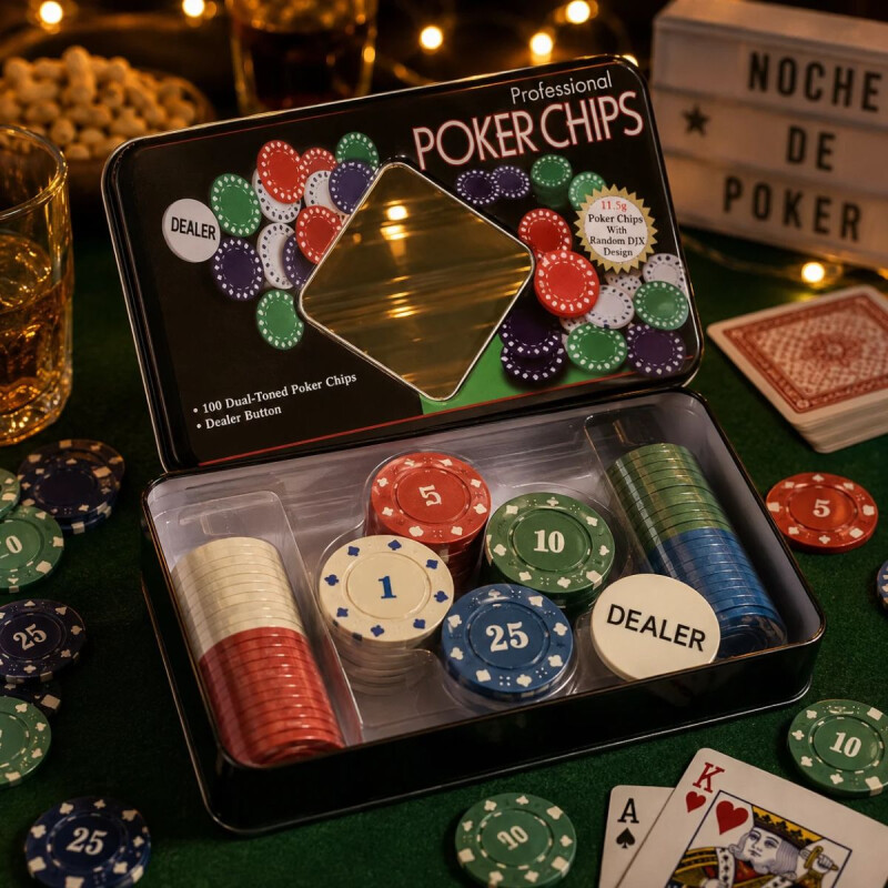 Fichas de Poker 100 Piezas Fichas de Poker 100 Piezas