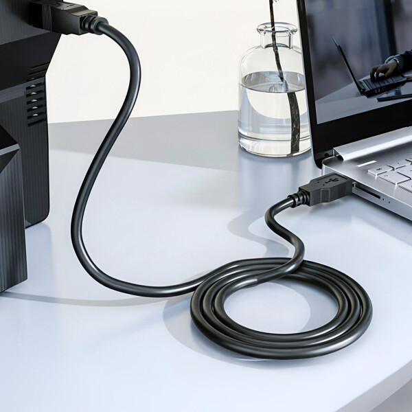 Cable HP DHCPT100 USB Para Impresoras Periféricos 2 Metros Color Negro
