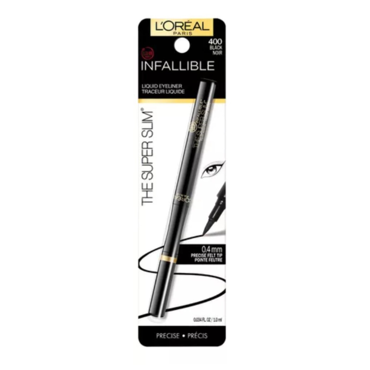 Lápiz De Ojos Loréal 400 Black Noir Infallible 
