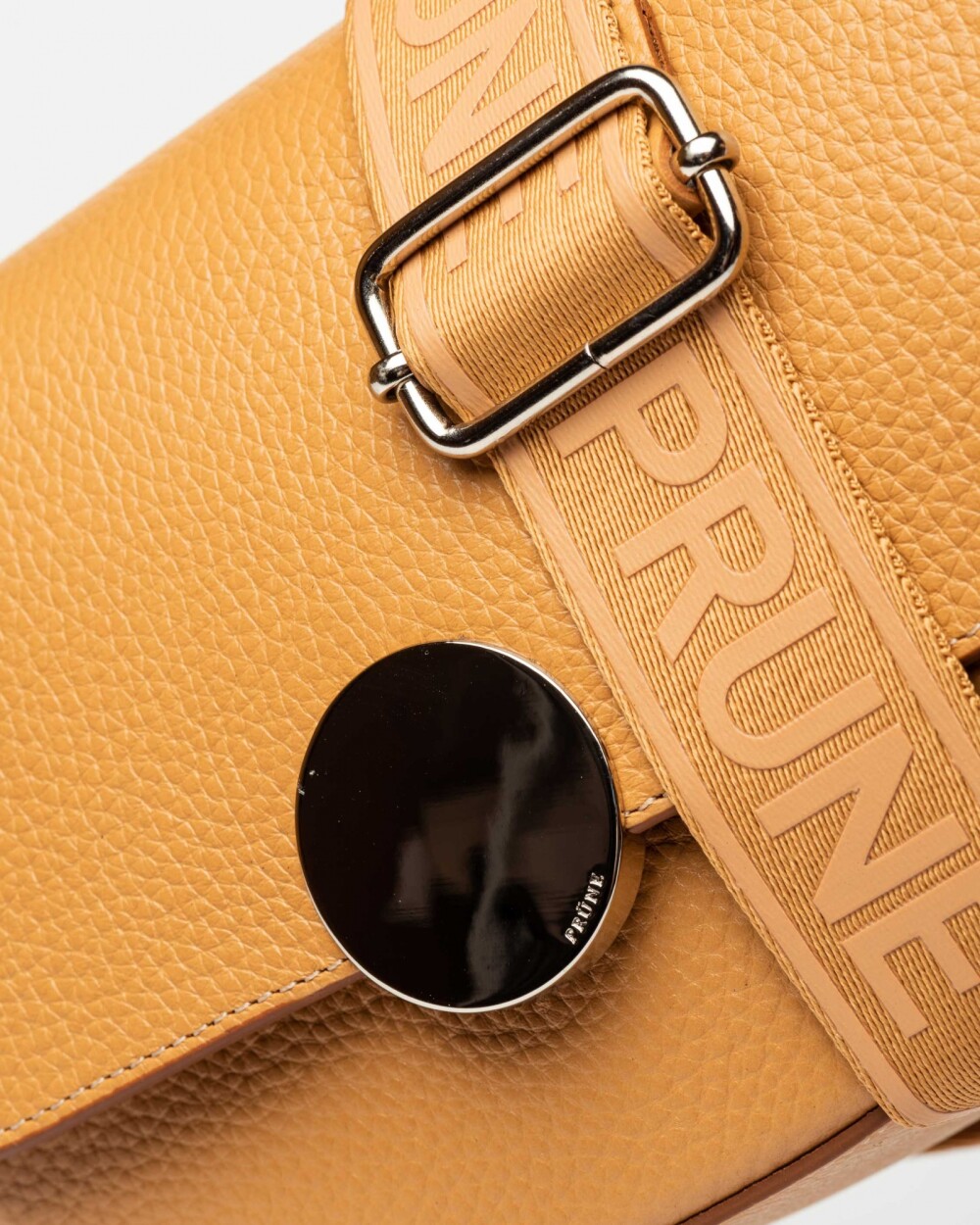 Bandolera The Circle En Cuero Graneado Cuoio