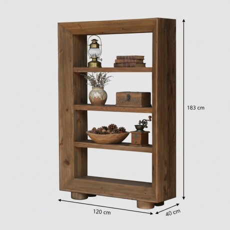 BIBLIOTECA ESTANTERÍA MULTIUSO MADERA MACIZA - LÍNEA RÚSTICA BIBLIOTECA ESTANTERÍA MULTIUSO MADERA MACIZA - LÍNEA RÚSTICA