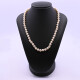 Collar perlas de cultivo y broche oro 18k 2 tonos y brillantes. Collar perlas de cultivo y broche oro 18k 2 tonos y brillantes.
