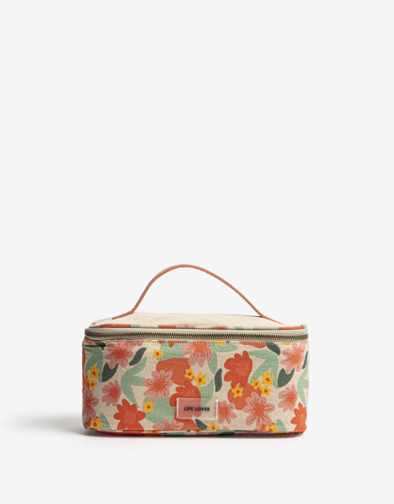 Porta Cosméticos Set De Tres Porta Cosméticos - Estampado Flores