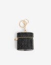 Rega Varios Llavero Y Charm Estuche Strass Negro - Negro