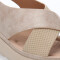 Sandalias de Mujer Lady Confort CAZENAC con tiras cruzadas Beige