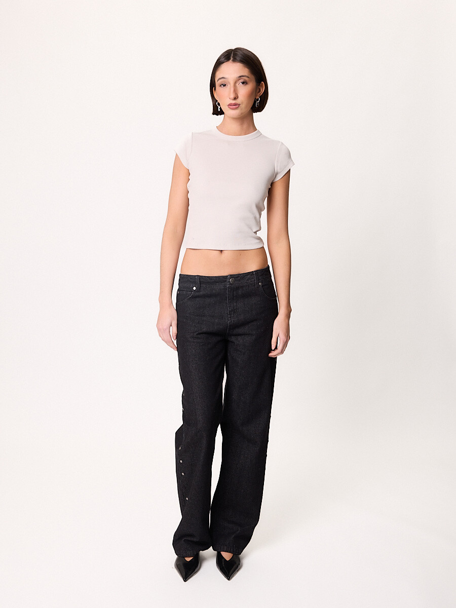 T-SHIRT M/C BUTIN DIXIE Gris Claro