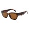 Lentes De Sol Anitta Cuadrado Marrón/Tortuga