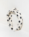 Vinchas Rígidas Estampados Vincha Con Lunares - Combinacion Bicolor