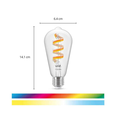 Lampara Vintage Velón Wiz Con Wifi 6,3W Rgb