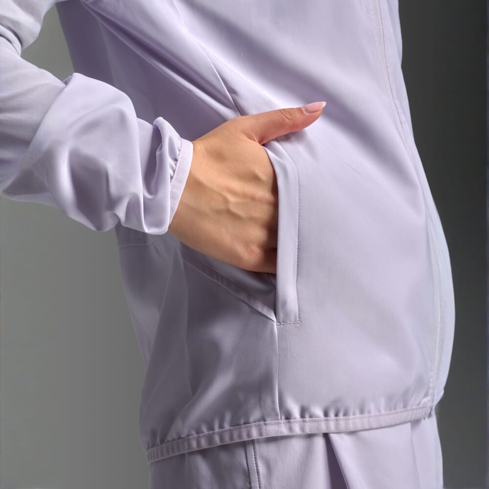 Casaca Running Aero Jacket Mujer Virtual Violet/violet Reflective