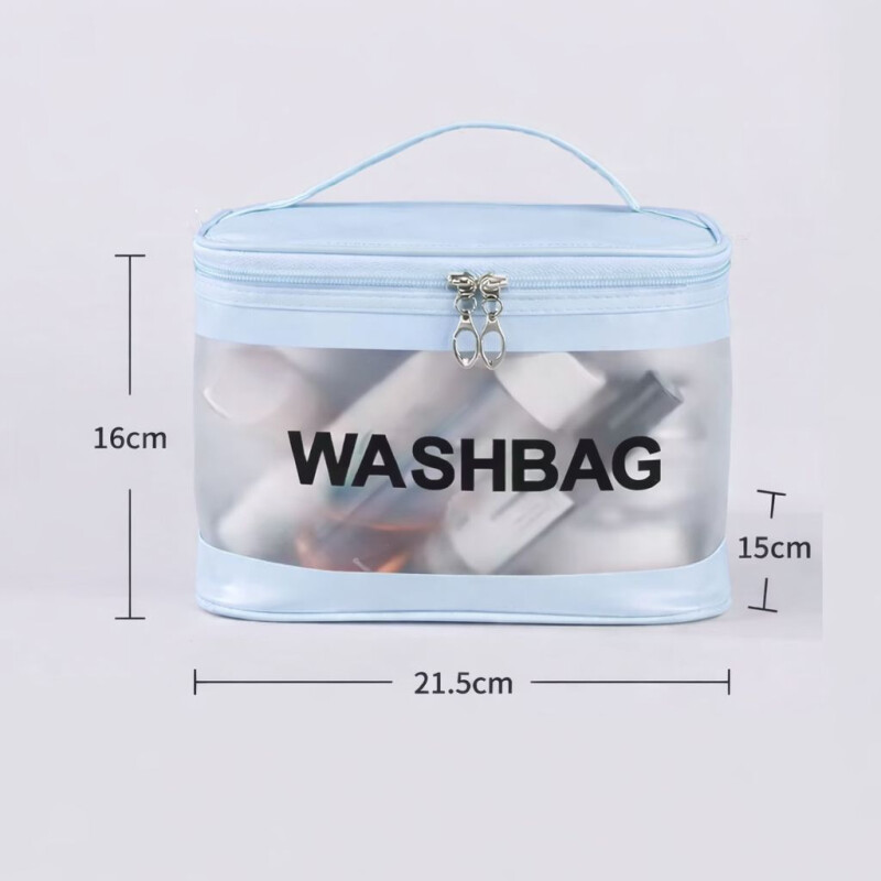 Necessaire Impermeable Ideal Maquillaje Celeste