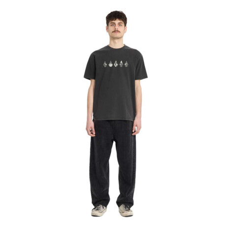 Remera Volcom ABG LUNAR PHASES SST Negro