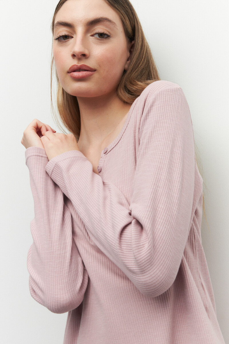 REMERA CORAL Rosa Viejo