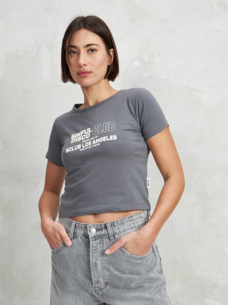 REMERA YUZU GRIS