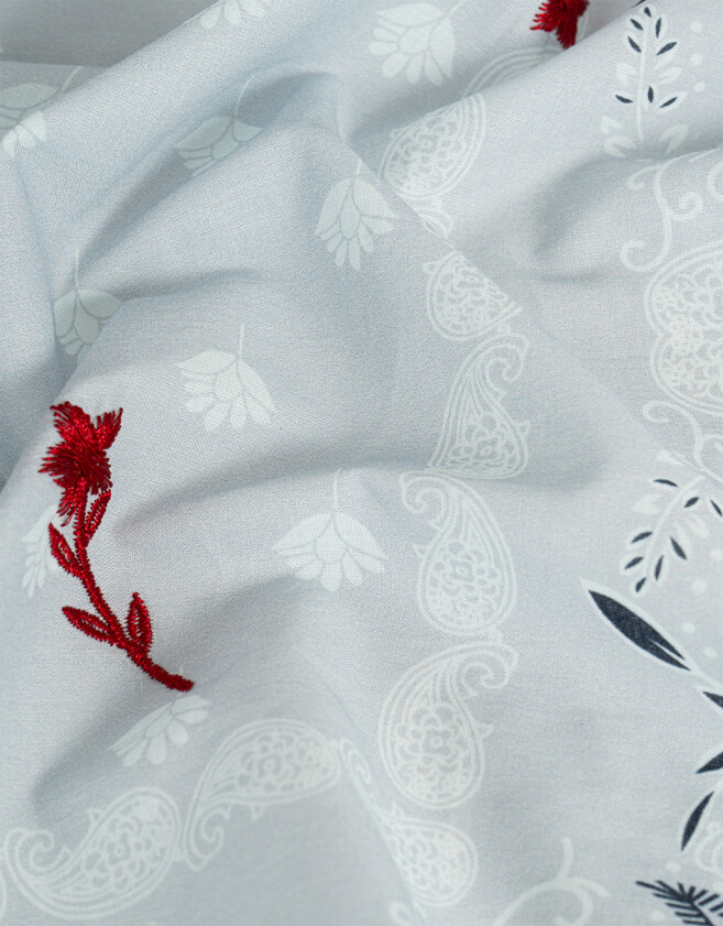 Vinchas Textiles Pañuelo Pañuelo Paisley Florcitas - Azul Celeste
