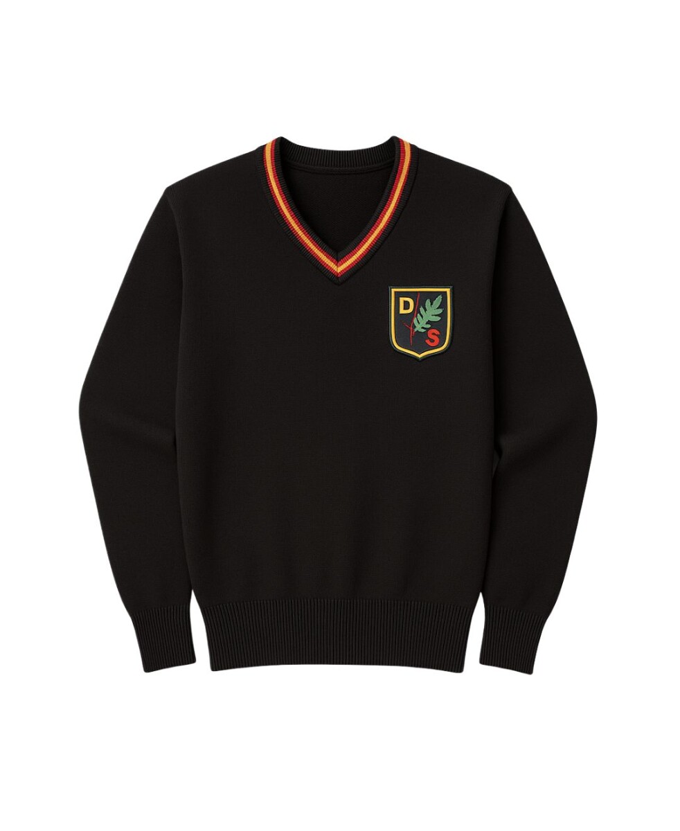 Sweater escote V Alemán SEC - Negro 