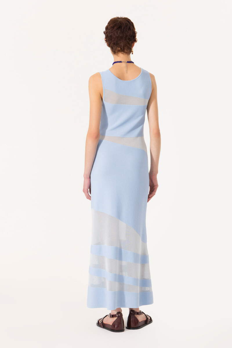 VESTIDO ARENA Celeste